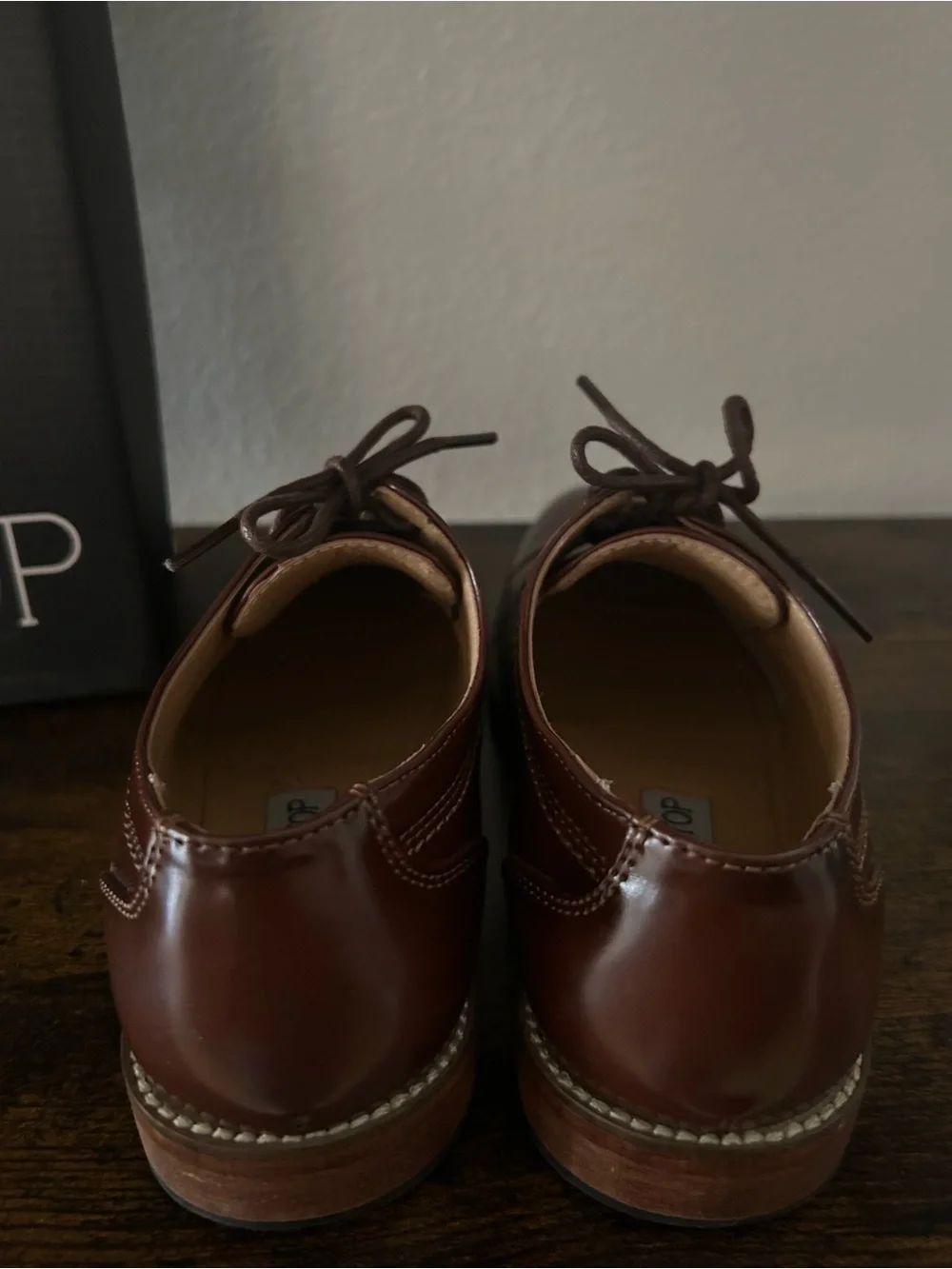 Kids Dress Shoes Brown Size4 Unbranded